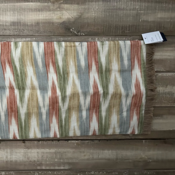 NWT Pottery Barn Kravet Ikat Lumbar Pillow Cover With Fringe - Picture 4 of 10